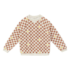Arsène et Les Pipelettes - Damier Terry Sweat | Brown