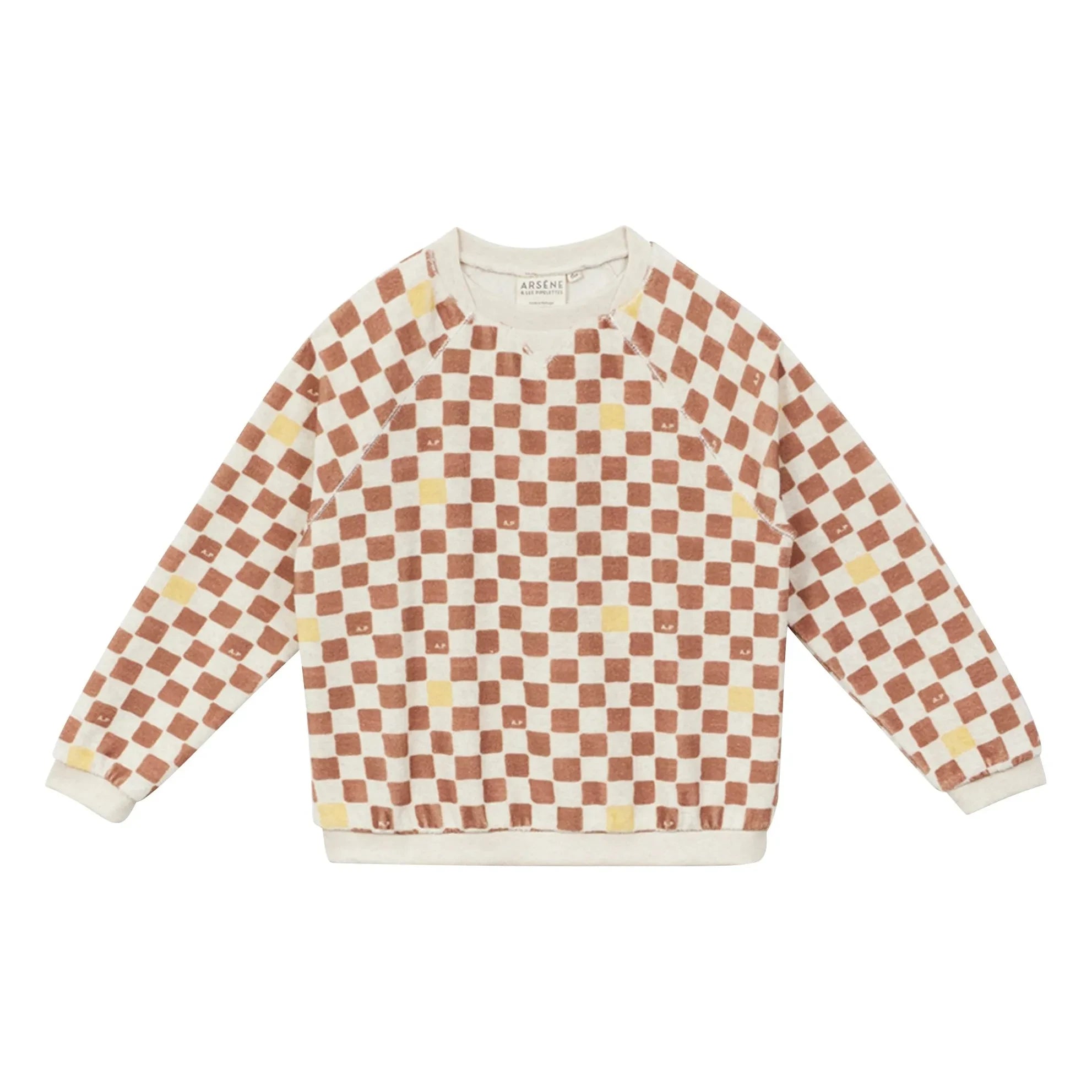 Arsène et Les Pipelettes - Damier Terry Sweat | Brown