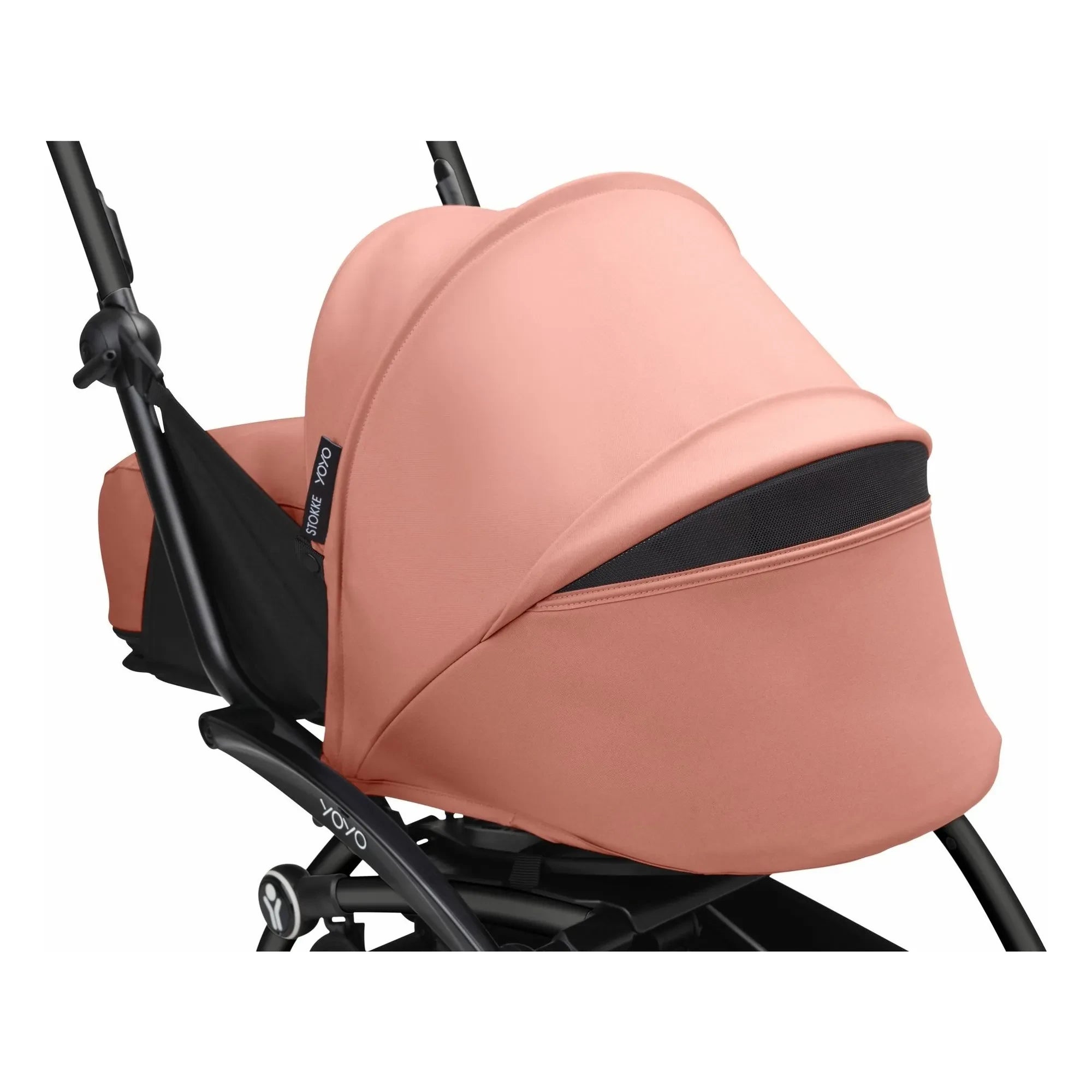 Stokke® - YOYO³ 0+ Kinderwagen für Neugeborene schwarzes Gestell | Ginger