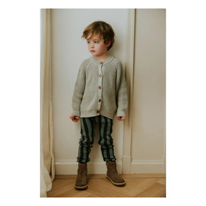 Yuki – Raglan-Cardigan aus Bio-Baumwolle | Grau