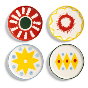 &Klevering - Festivo Porcelain Plates - Set of 4