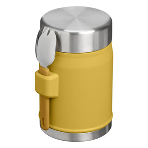 Stanley 1913 - Efsanevi termal beslenme kabı, kaşık/çatal ile 0.4 L | Hardal
