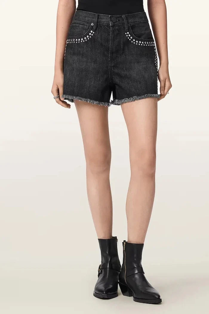 AllSaints kadın denim kısa şort HEIDI