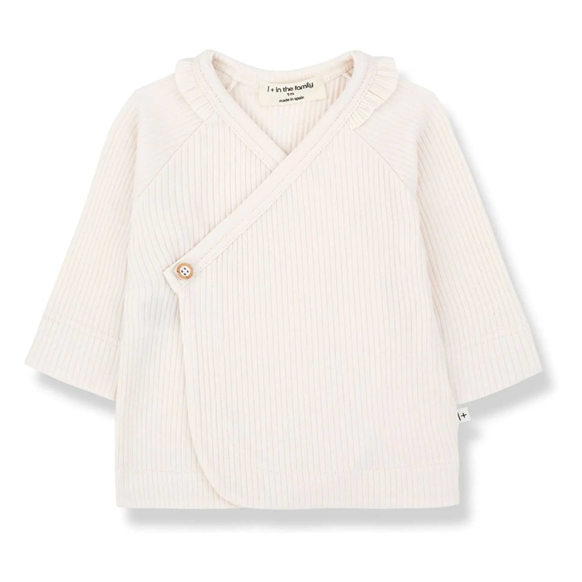 1+ in the family - Caterina Ribbed T-Shirt | Ivory
