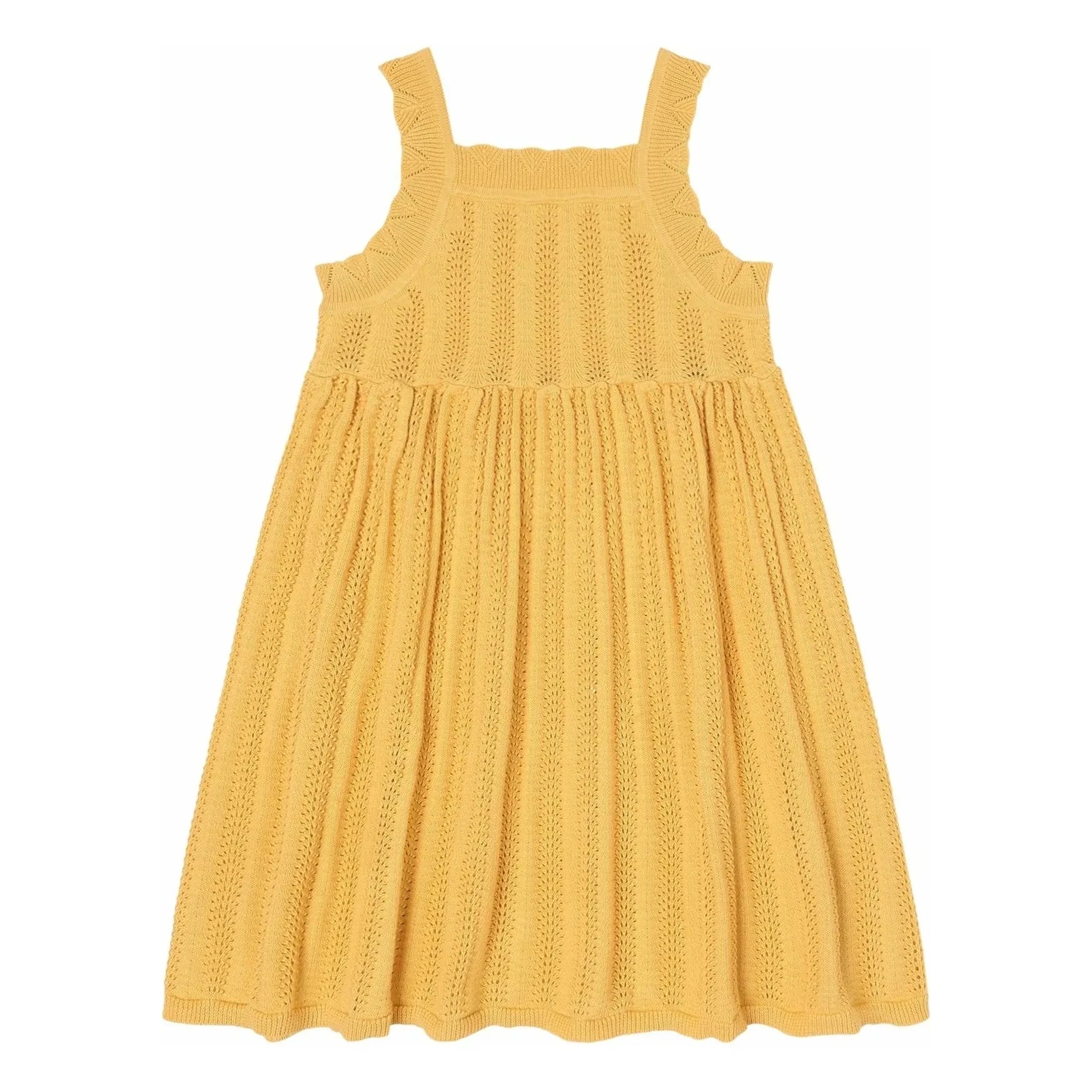 FUB - Organic Cotton Fine Knit Summer Dress | Mustard