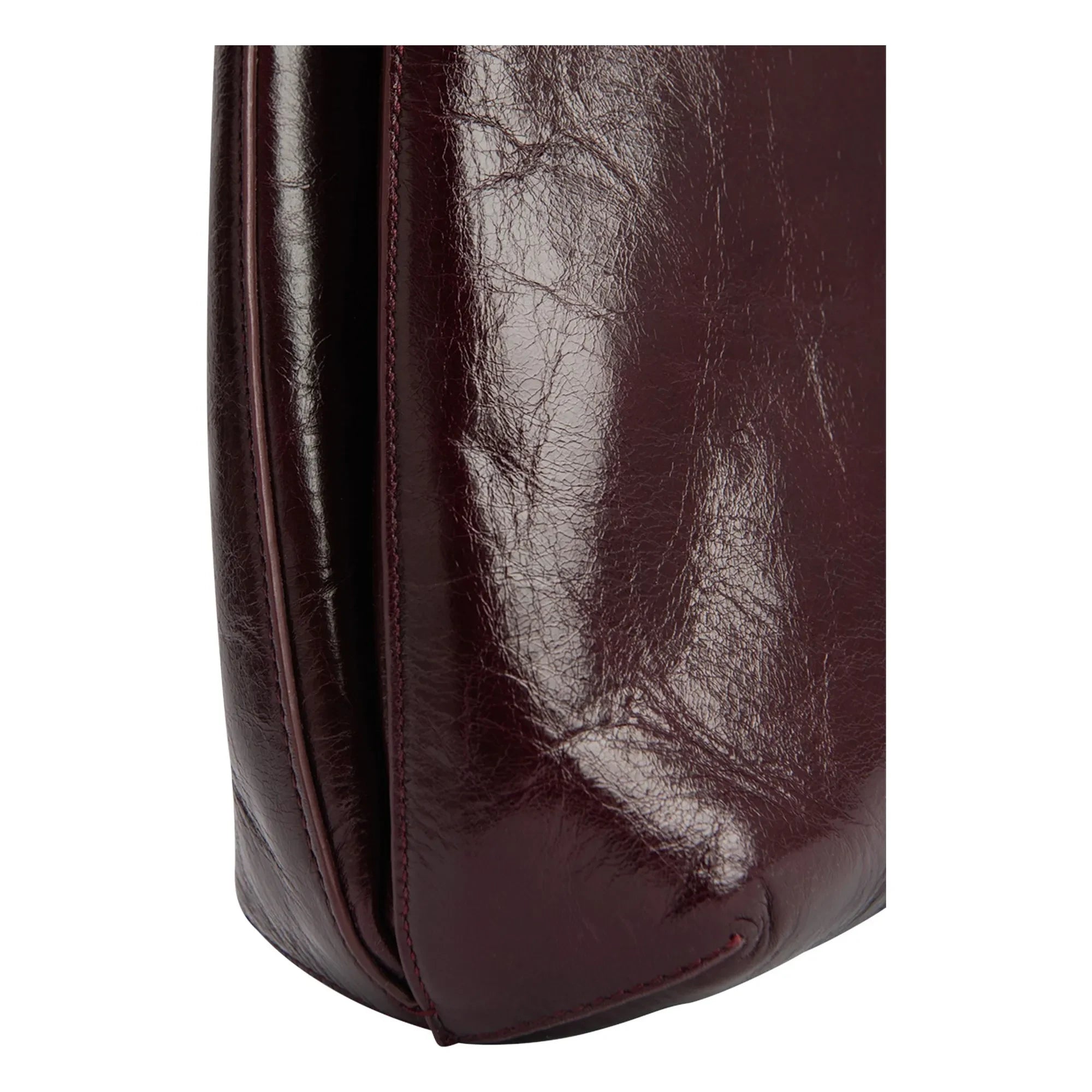 BY FAR - Amber Folio Ledertasche | Burgund
