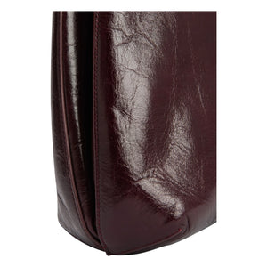 BY FAR - Amber Folio Ledertasche | Burgund