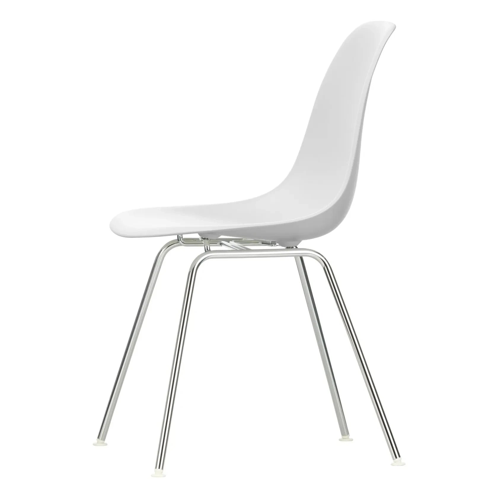 Vitra - DSX Kunststoffstuhl - Chromgestell - Charles & Ray Eames | Weiß