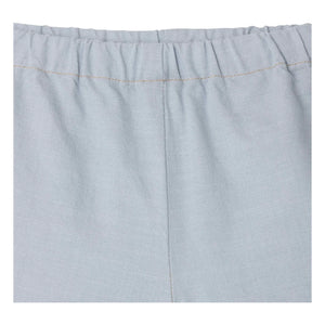Bonpoint - Ecady organic cotton leg shorts | Light blue