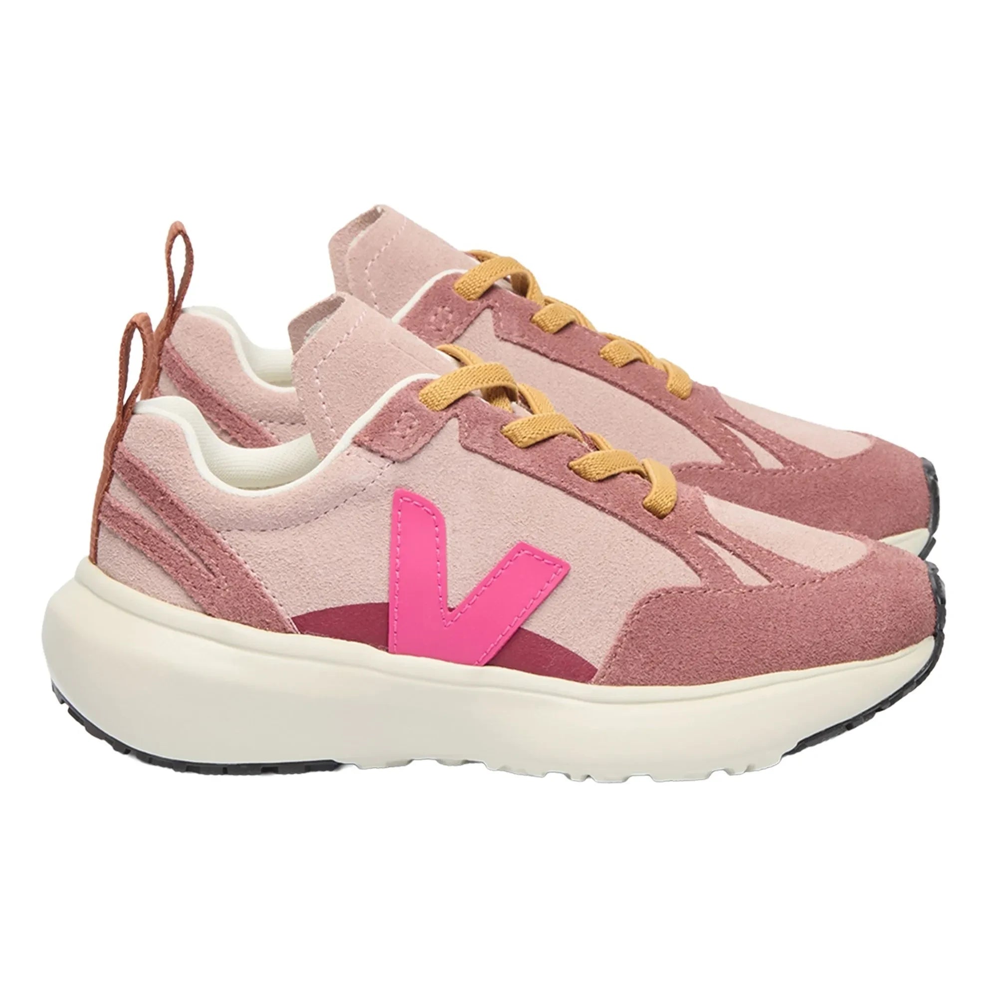 Veja - Canary Açık Süet Bağcıklı Sneaker'lar | Pembe