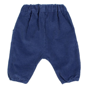 Búho - Soft Velours Organik Pamuk Pantolon | Lacivert