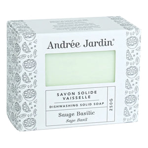 Andrée Jardin - Solid Dish Soap - Sage Basil | White