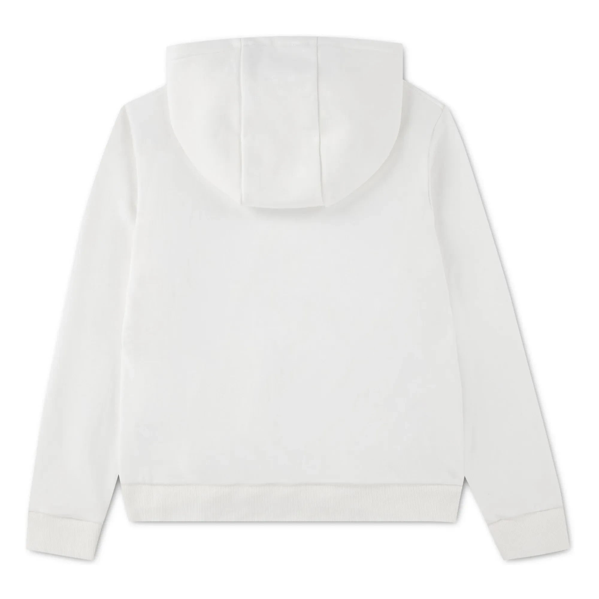 Lacoste - Kapuzen-Sweatshirt mit Logo-Stickerei Bio-Baumwolle | Weiß