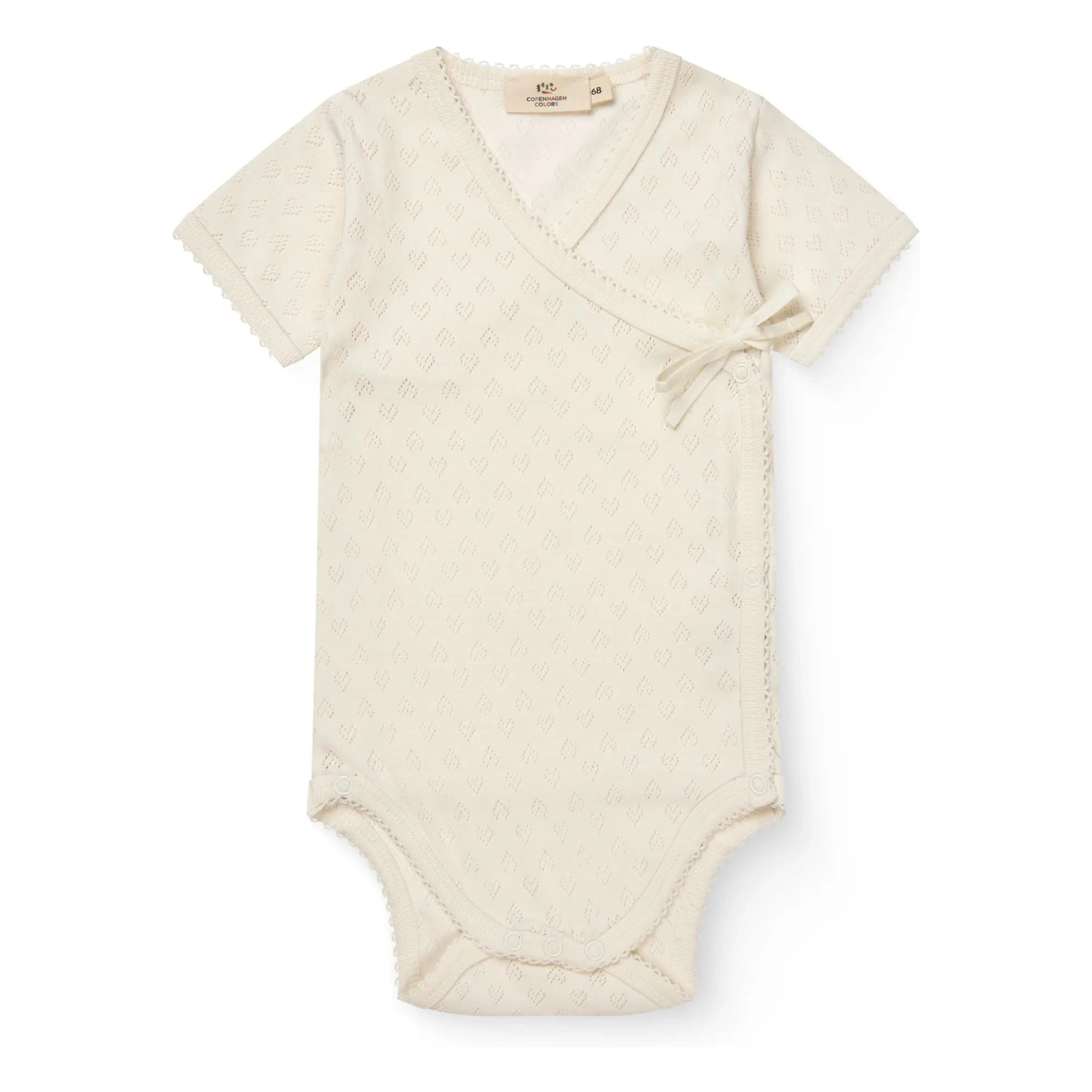 Copenhagen Colors – Body Wickeloberteil Pointelle Bio-Baumwolle | Creme