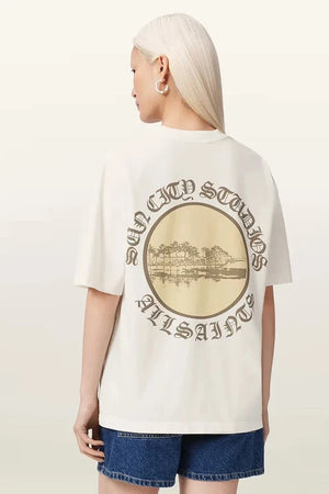 AllSaints kadın pamuklu tişört SUN