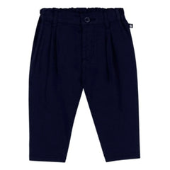 Petit Bateau - Düz Dokuma Pantolon | Koyu Mavi