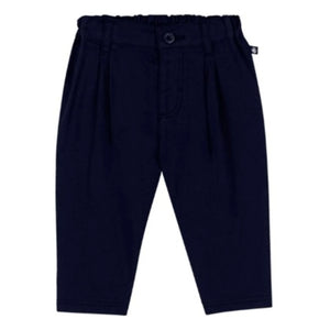 Petit Bateau - Düz Dokuma Pantolon | Koyu Mavi