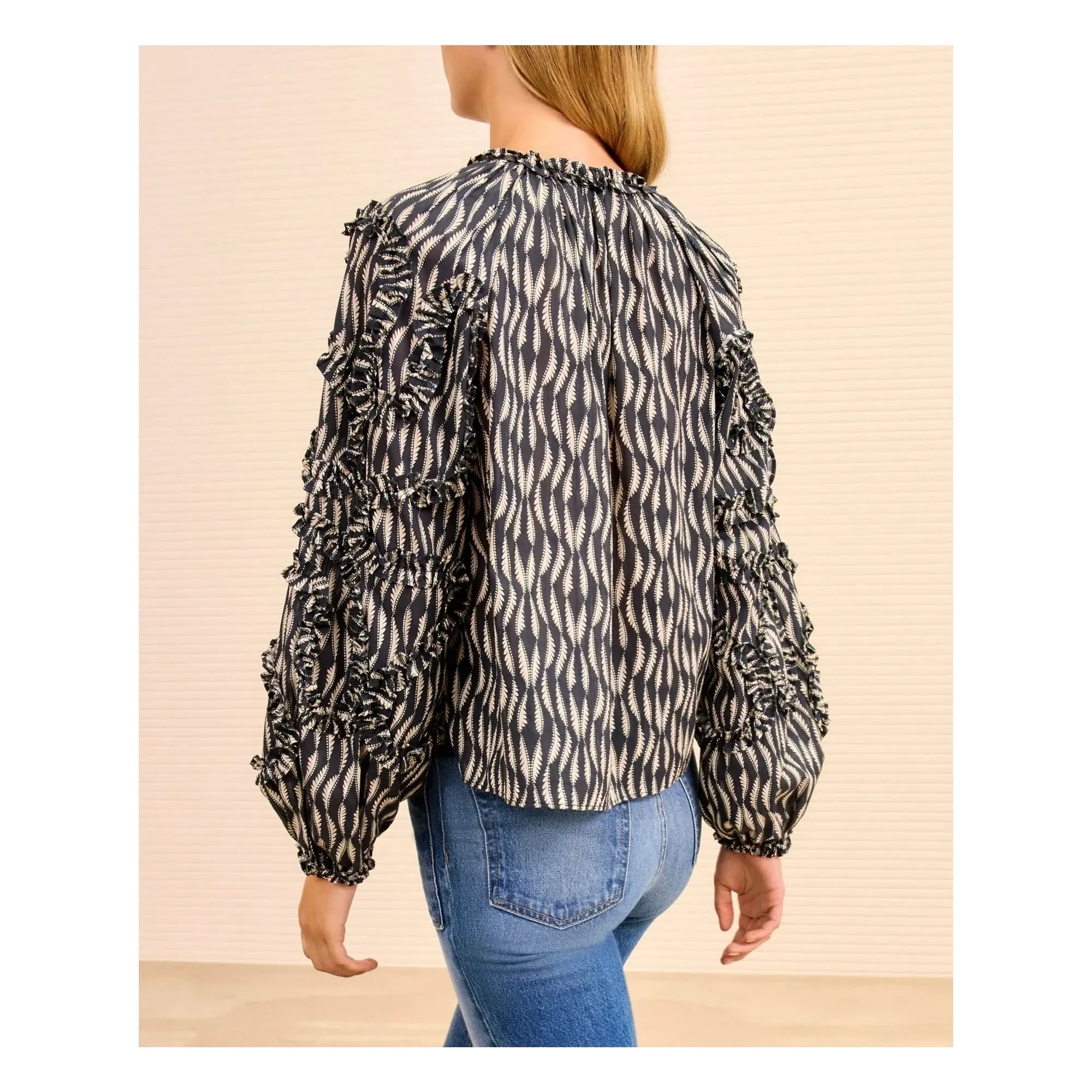 Ulla Johnson – Azrou Bluse | Schwarz
