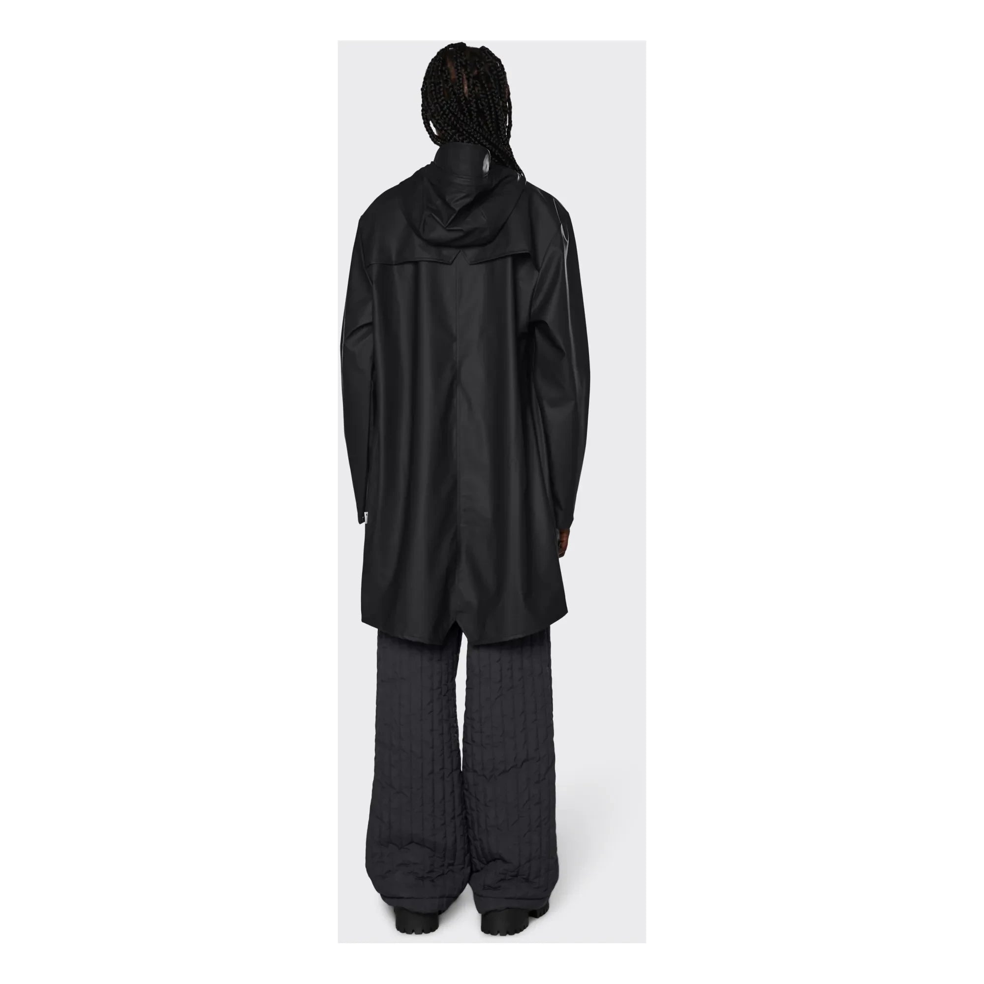 Rains - Unisex Uzun Su Geçirmez Waxcoat | Siyah