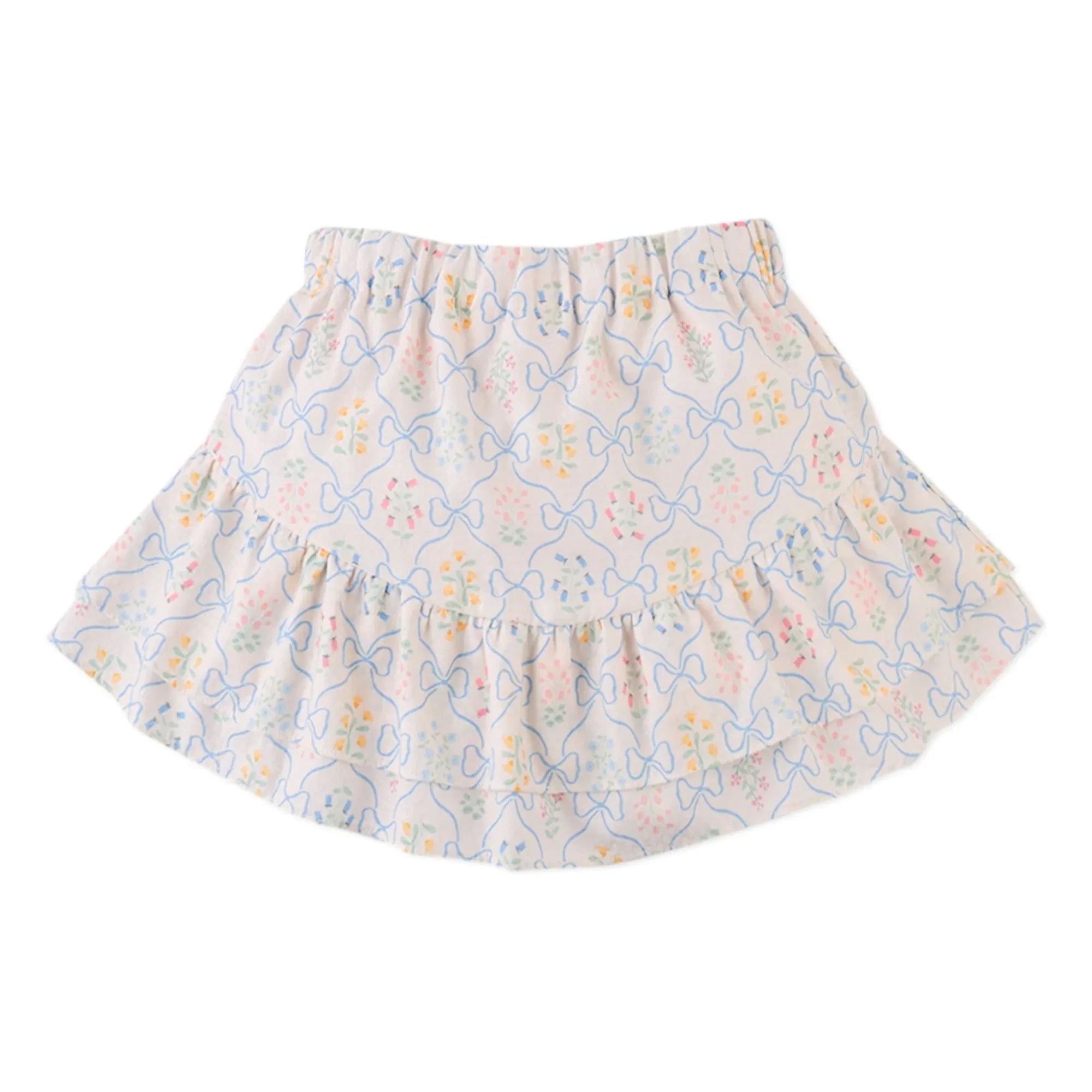 Gingersnaps - Theresa Ruffle Detailed Short Skirt | Ecru