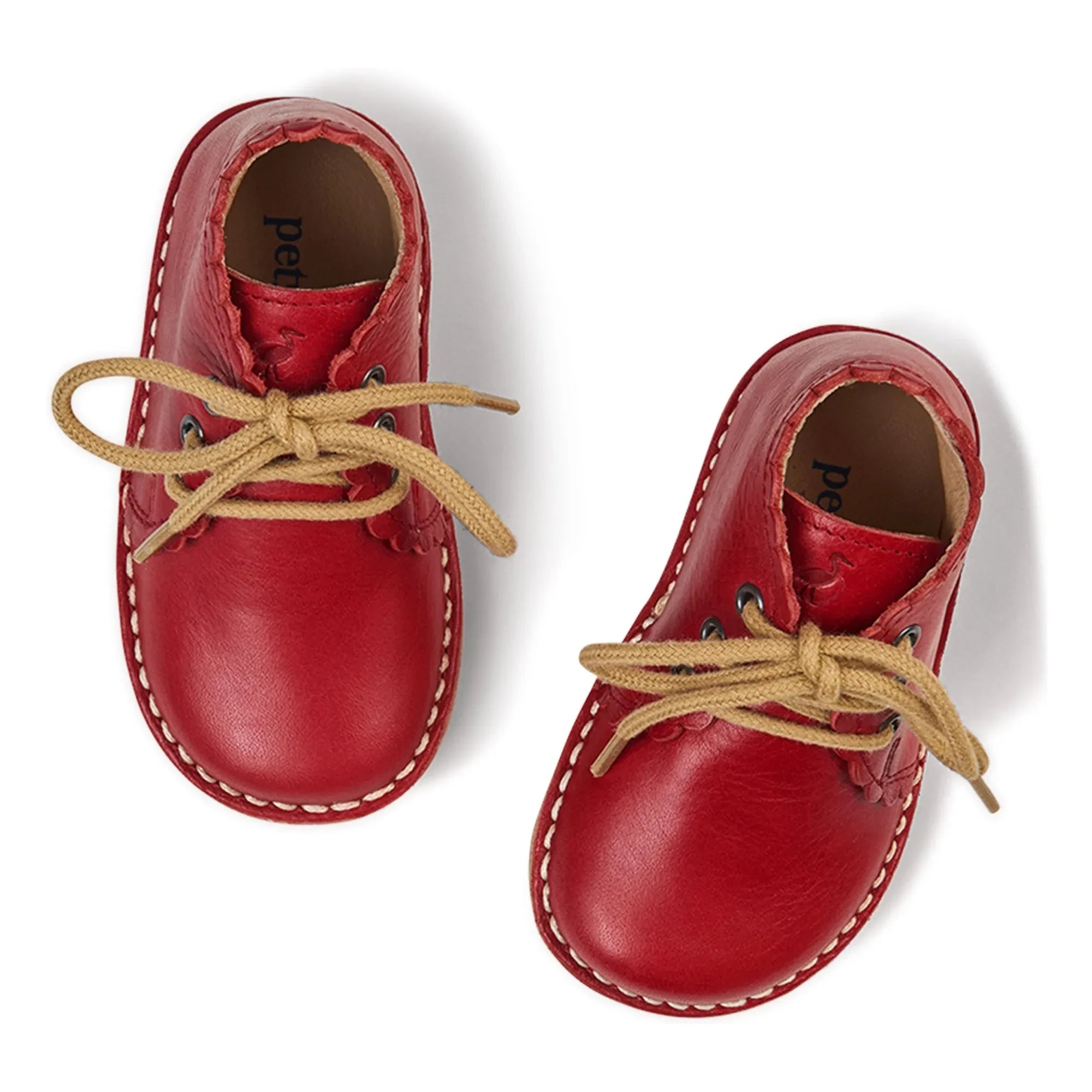 Petit Nord - Scallop Lace Boots | Red