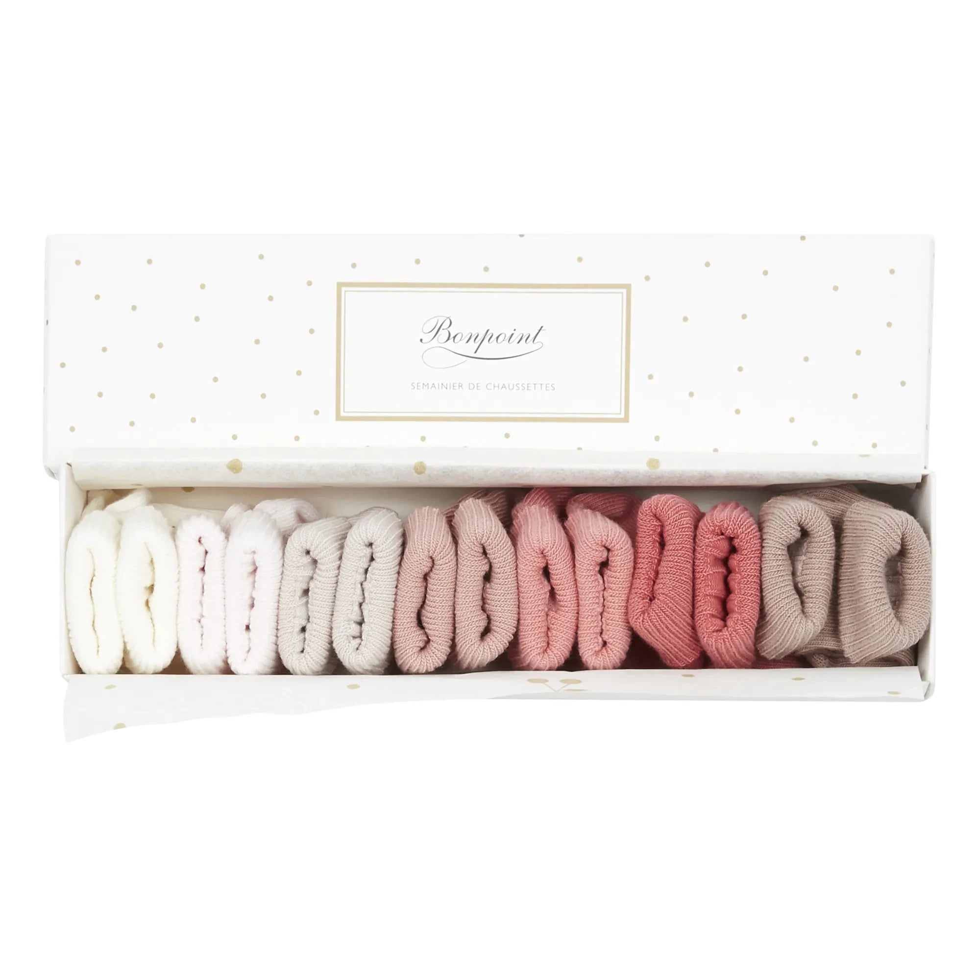 Bonpoint - 7er Socken-Set | Rosa
