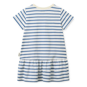 Liewood – Madden Gestreiftes Kleid aus Bio-Baumwolle | Blau