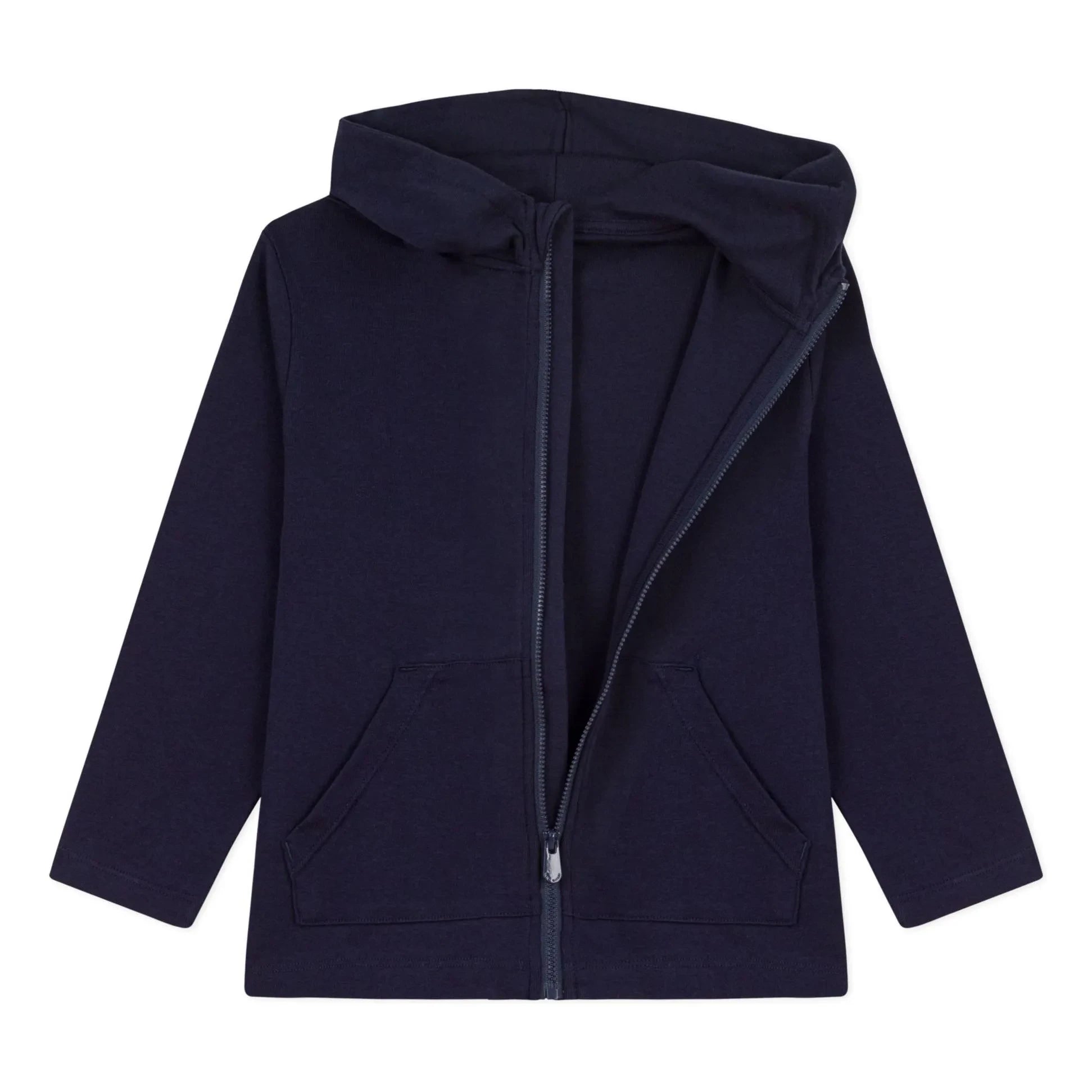 Petit Bateau - Fermuarlı Kapüşonlu Sweatshirt | Lacivert