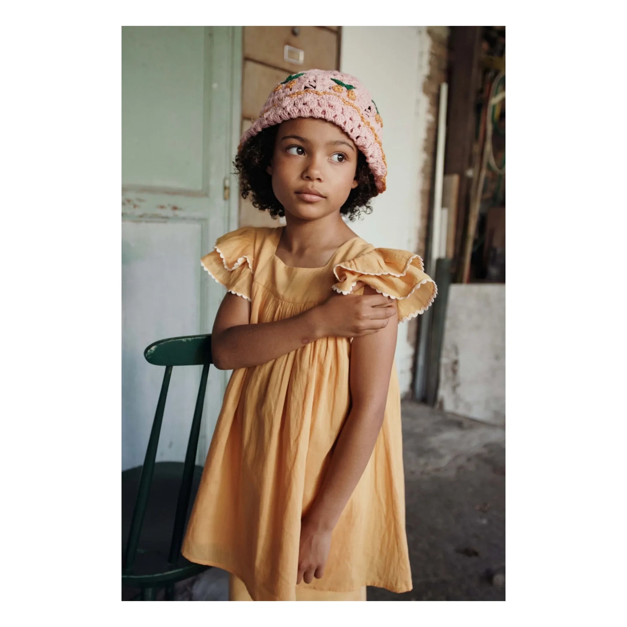 Emile et Ida - Ruffled Straight Pants | Mustard