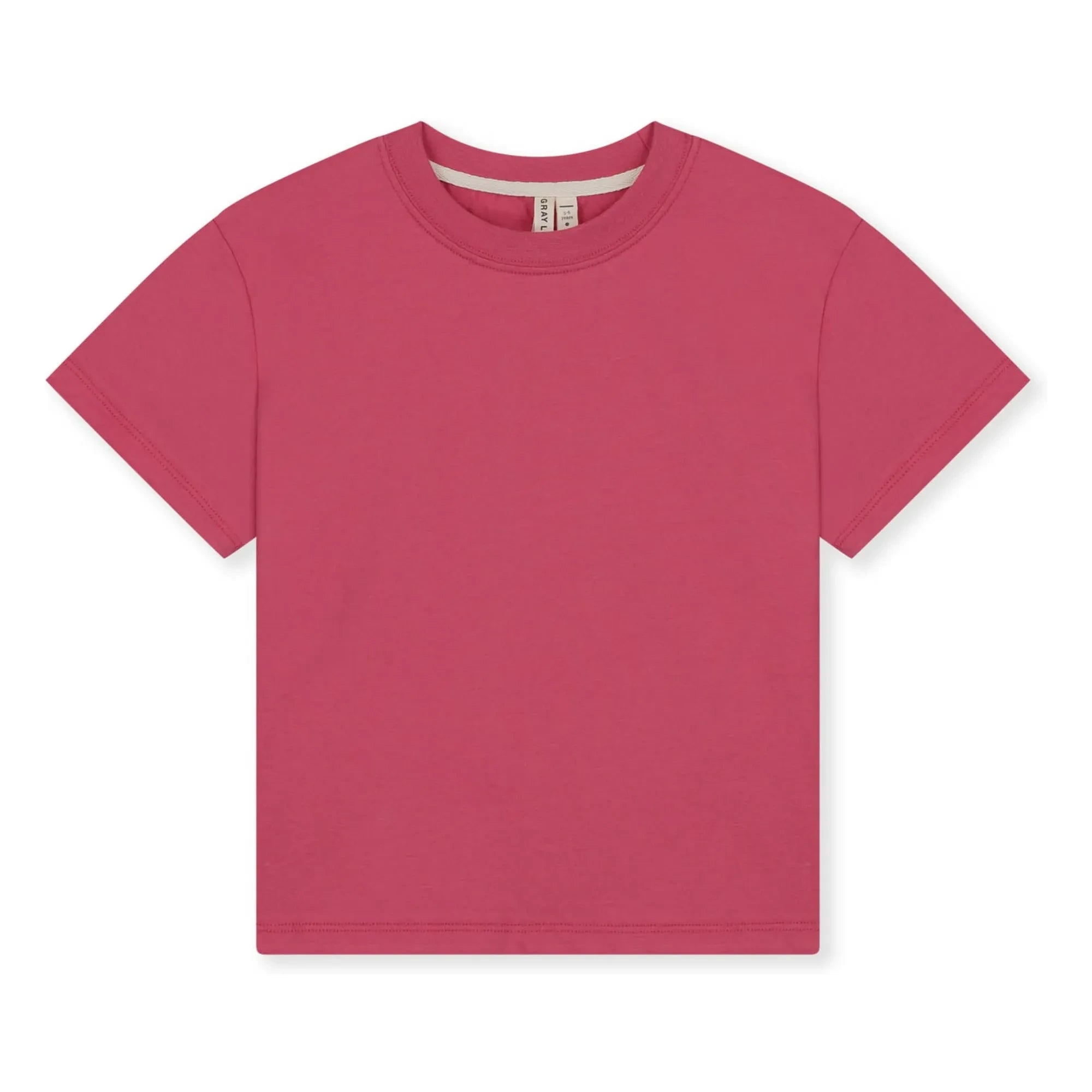 Gray Label - Büyük beden organik pamuklu T-shirt | Fuşya