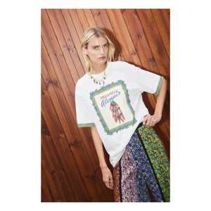 Alémais - Katerina Chilli Organik pamuklu T-shirt | Krem