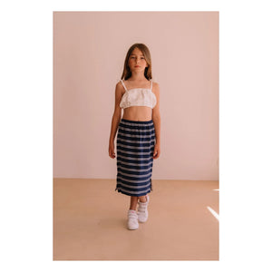 We Are Kids - Mandy Organik Pamuk Nakışlı Crop Top | Beyaz