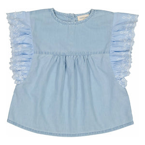 Louis Louise - Jasmin Denim Blouse | Blue