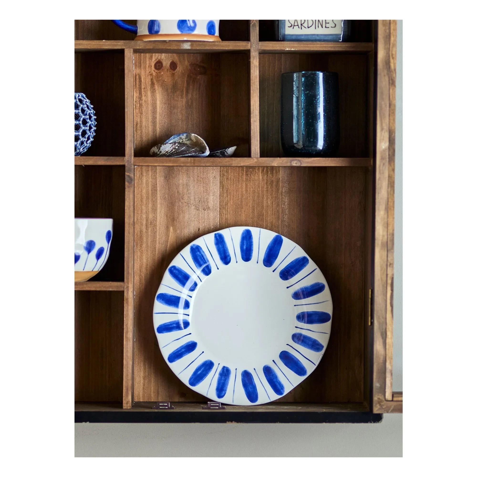 Bloomingville - Linora tatlı tabakları - 3'lü Set | Mavi