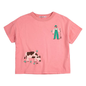 Bobo Choses - Farm T-shirt Organic Cotton | Pink