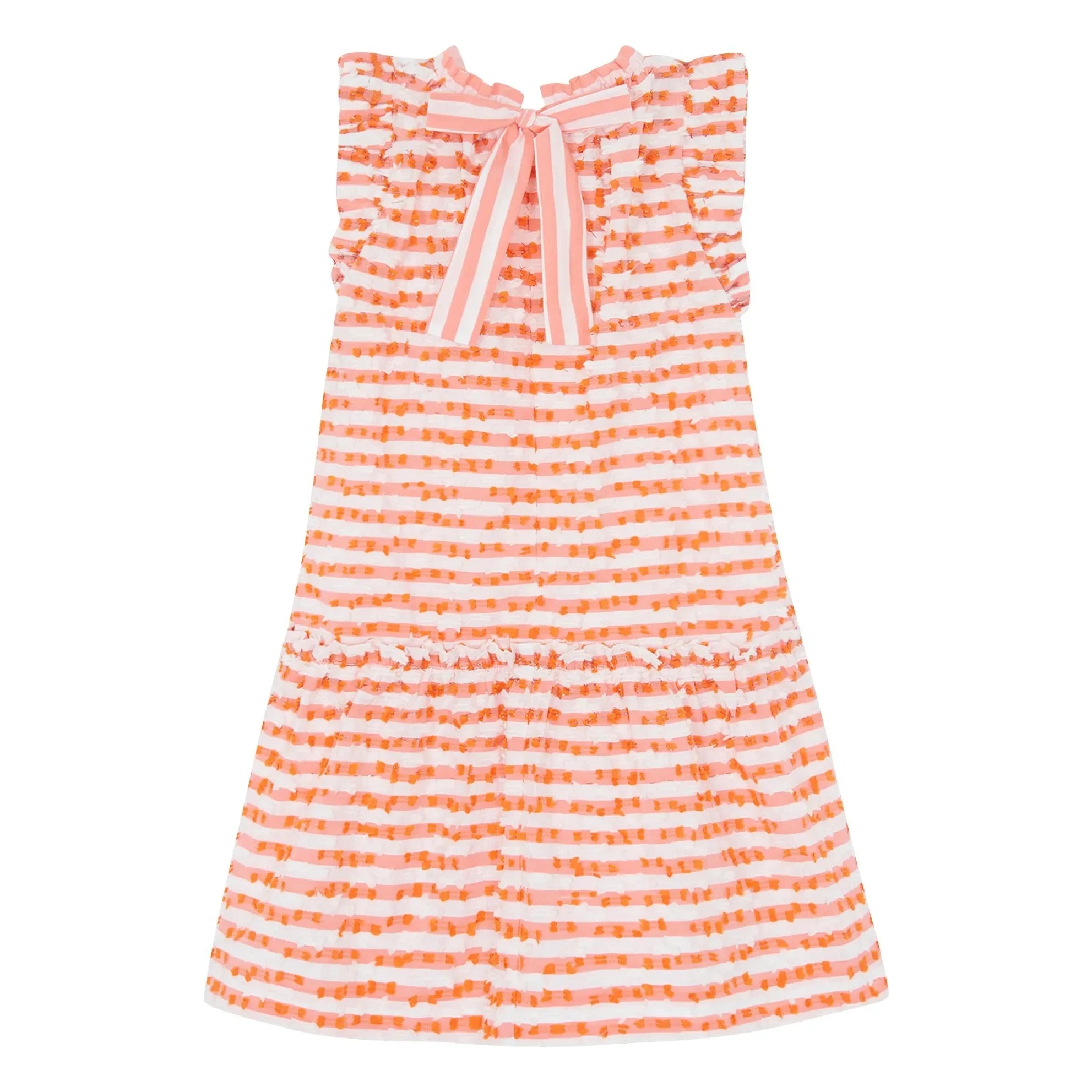 Tartine et Chocolat - Gestreiftes ärmelloses Kleid | Weiß
