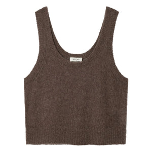 American Vintage - Bodyrow Cashmere and Wool Tank Top | Brown
