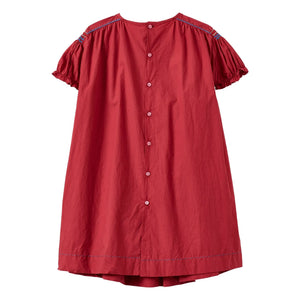Caramel - Moringa Gathered Dress | Cherry red