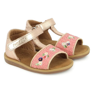 Pom d'Api - Air Natur Fleurs sandals | Pink
