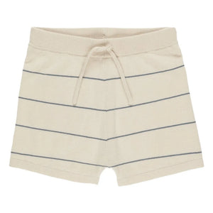 Rylee + Cru - Frottee-Ringelshorts | Ecru
