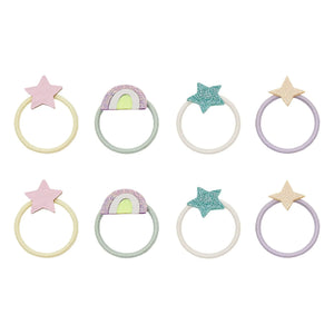 Mimi & Lula - Set of 8 Arc en Ciel and Etoile hair clips | Lilac