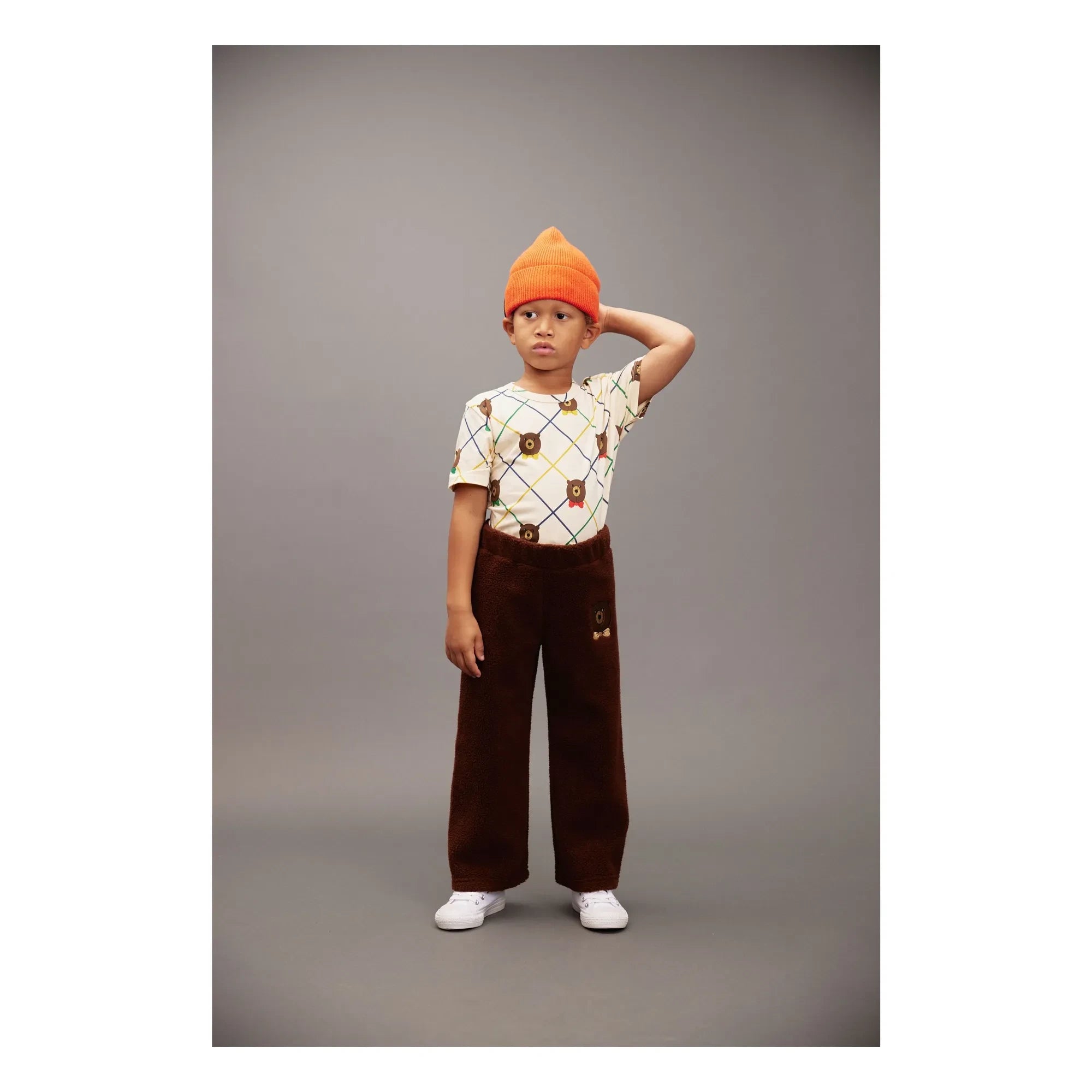 Mini Rodini - Ritzratz organik pamuk şapka | Kırmızı
