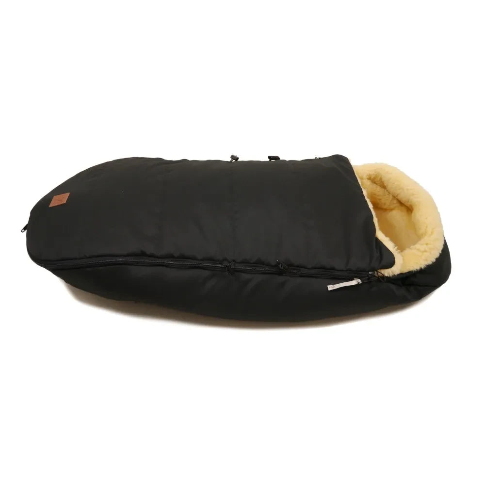 Kaiser - Premium Sheepskin Footmuff | Black