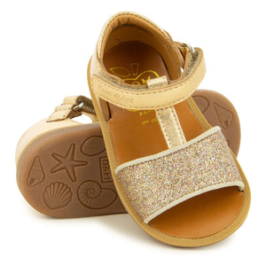 Pom d'Api - Poppy Easy Glitter sandaletler | Altın