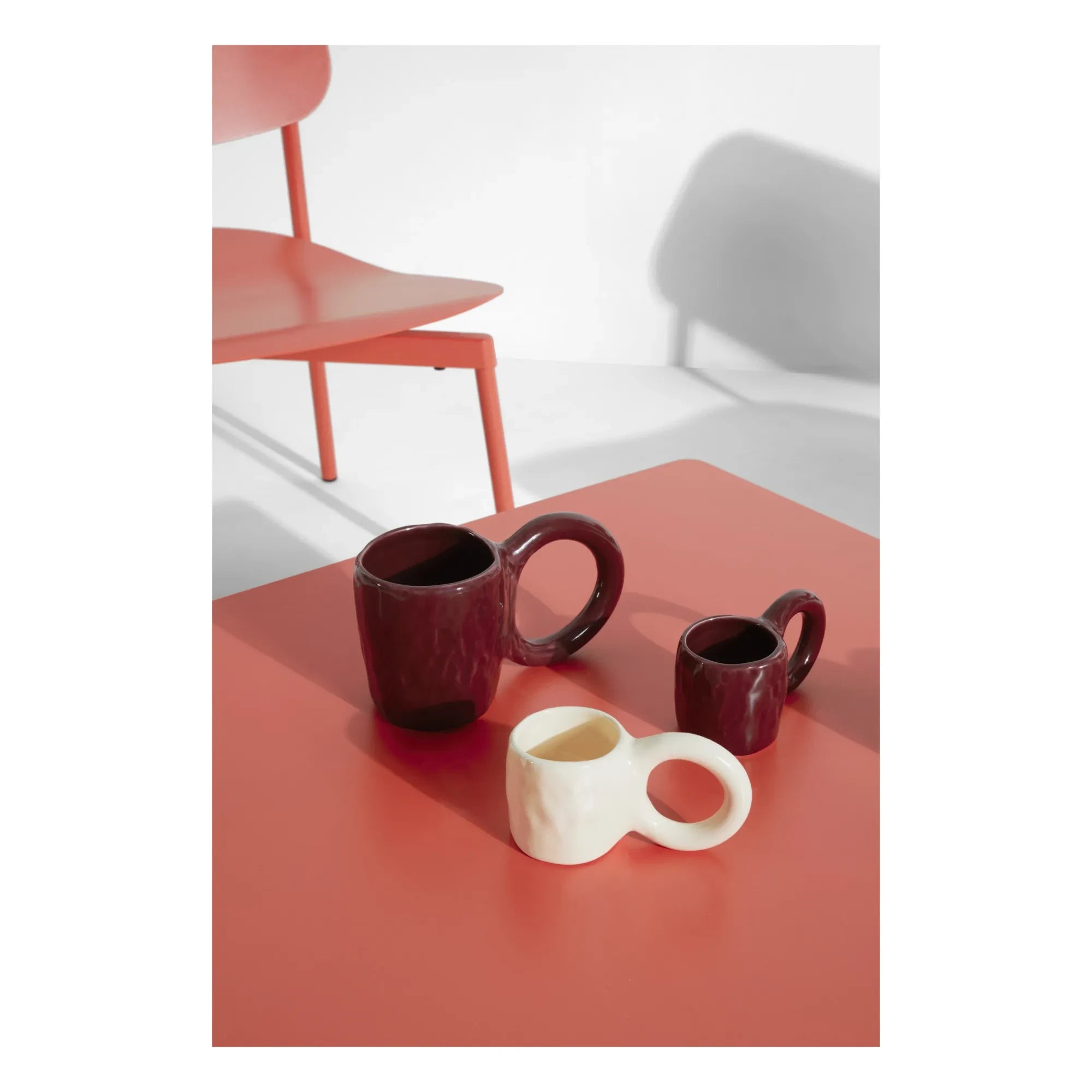Petite friture - Donut Espressotassen, Pia Chevalier - 2er-Set | Burgund