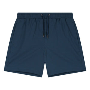 Beachlife - Badehosen-Shorts mit Uni-Textur | Nachtblau