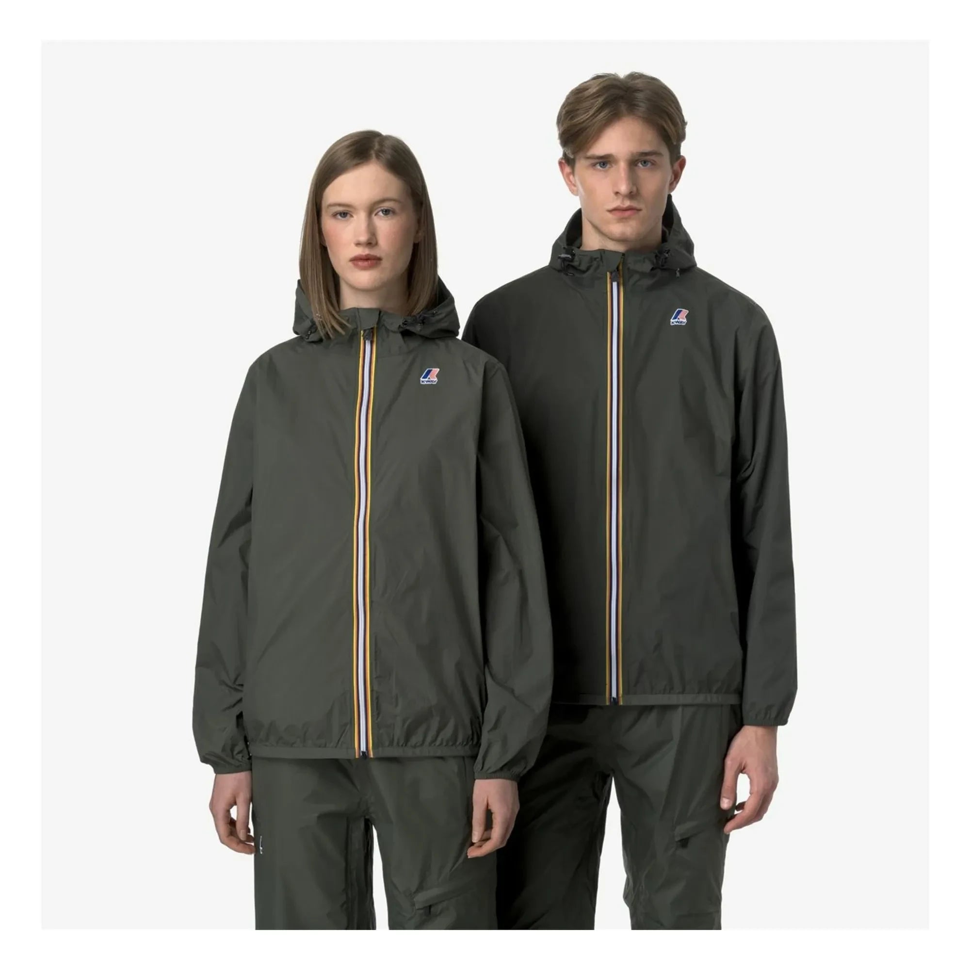 K-way - Windbreaker Le Vrai 4.0 Claude Ripstop Recycelte Fasern | Dunkelgrün