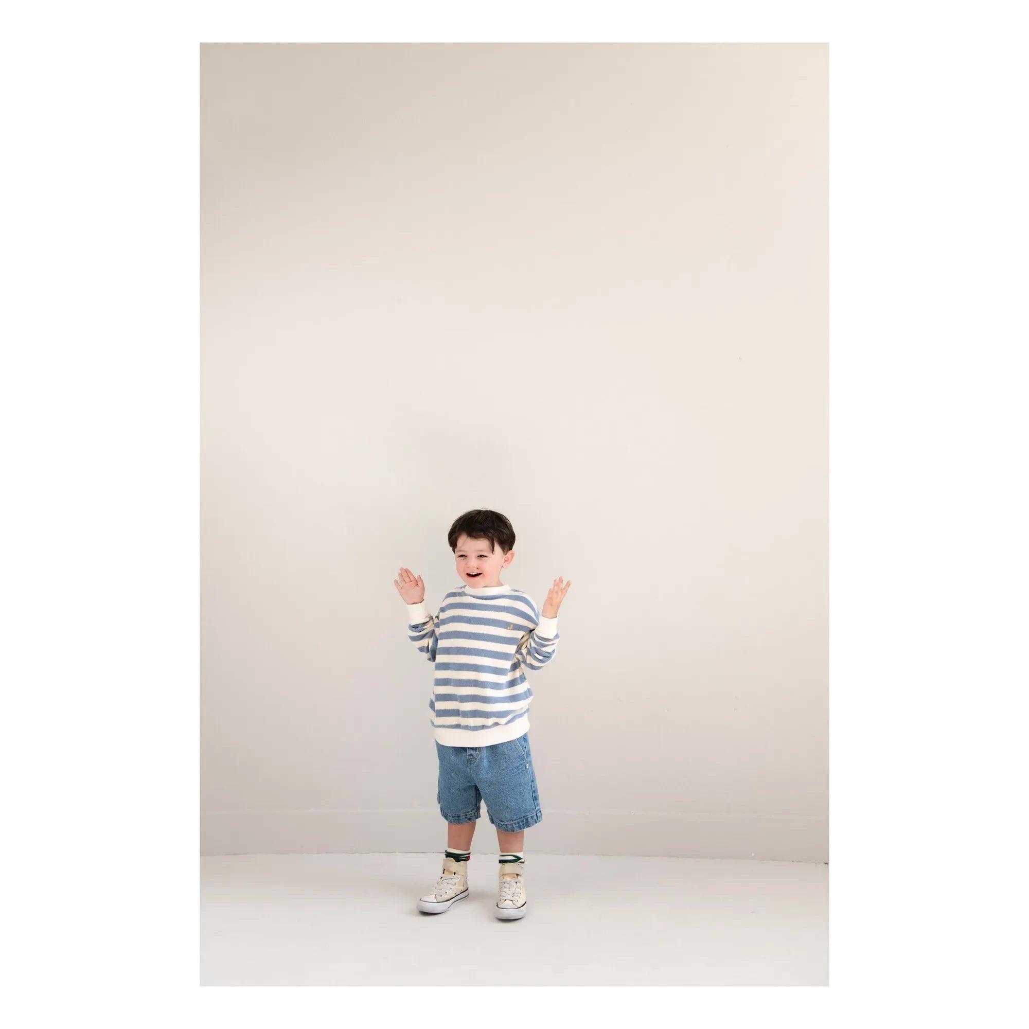 Jenest - Striped Organic Cotton Sweatshirt | Blue