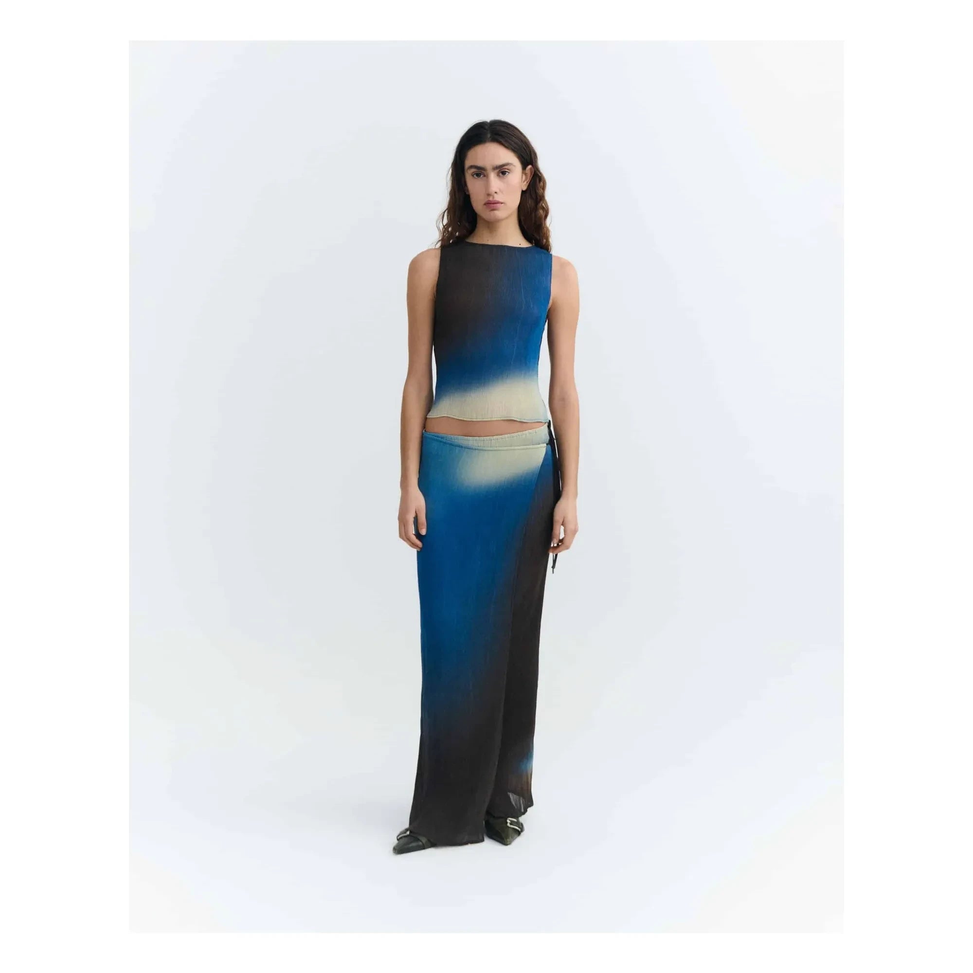 Thinking Mu - Pauline Skirt | Blue