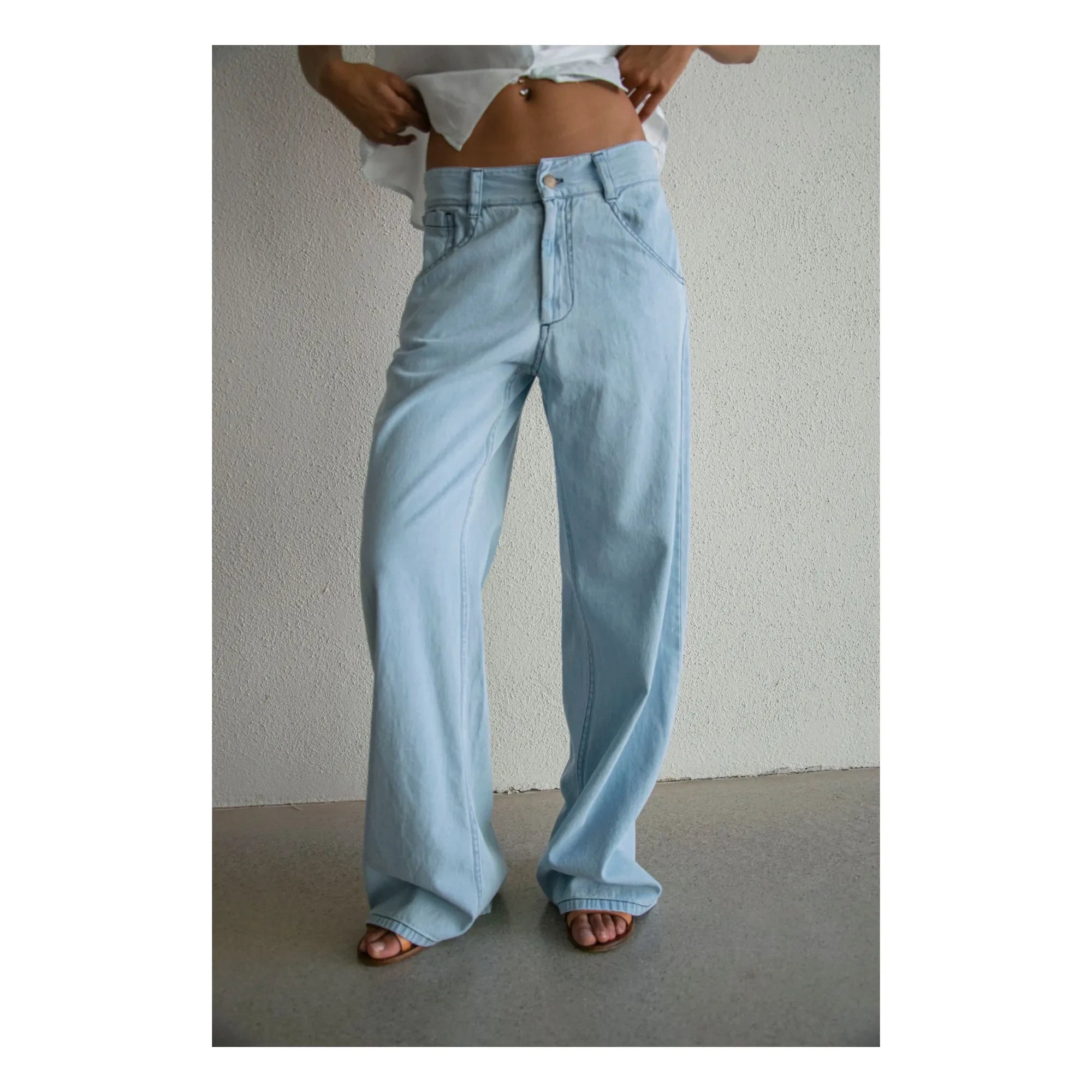 THEAVANT - Zeynep Bol Pantolon | Mavi